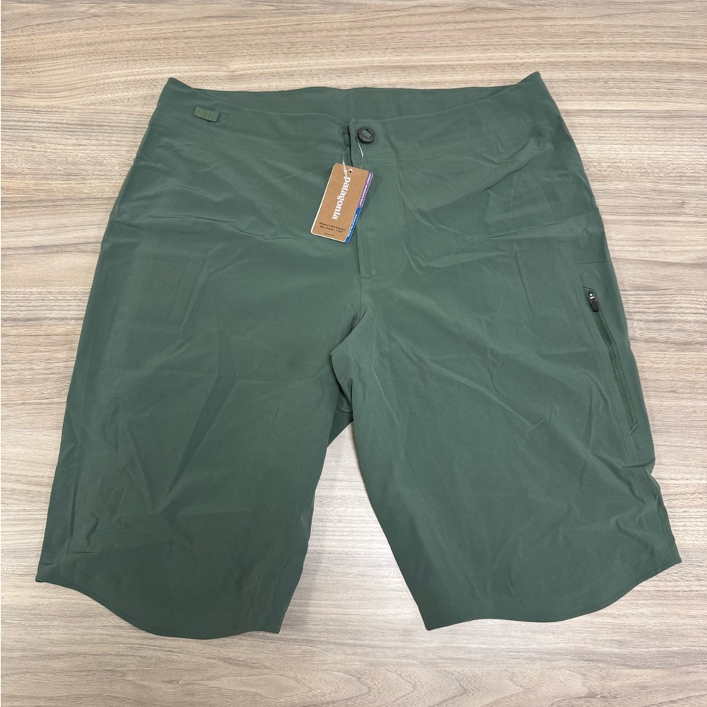 Patagonia Dirt Roamer Olive Green Women's Bike Shorts